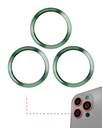 Back Camera Bezel Ring Only Compatible For iPhone 11 Pro / 11 Pro Max (Green) (3 Piece Set) (10 Pack)