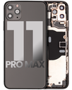 Back Housing W/ Small Components Pre-Installed Compatible For iPhone 11 Pro Max (Used OEM Pull: Grade C) (Space Gray)