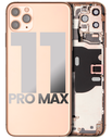 Back Housing W/ Small Components Pre-Installed Compatible For iPhone 11 Pro Max (Used OEM Pull: Grade B) (Gold)