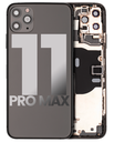 Back Housing W/ Small Components Pre-Installed Compatible For iPhone 11 Pro Max (Used OEM Pull: Grade A) (Space Gray)