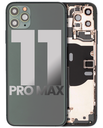 Back Housing W/ Small Components Pre-Installed Compatible For iPhone 11 Pro Max (Used OEM Pull: Grade A) (Midnight Green)