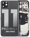 Back Housing W/ Small Components Pre-Installed Compatible For iPhone 11 Pro Max (No Logo) (Aftermarket Plus) (Space Gray)