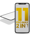 2 in 1 With Frame Included (Front Glass + OCA Pre-Installed) Compatible For iPhone 11 Pro Max (OCA Master)