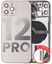 Back Housing W/ Small Components Pre-Installed Compatible For iPhone 12 Pro (US Version) (Used OEM Pull: Grade C) (Gold)