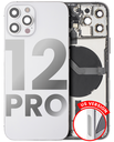 Back Housing W/ Small Components Pre-Installed Compatible For iPhone 12 Pro (US Version) (Used OEM Pull: Grade A) (Silver)
