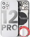 Back Housing W/ Small Components Pre-Installed Compatible For iPhone 12 Pro (International Version) (Used OEM Pull: Grade A) (Silver)