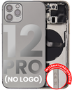 Back Housing W/ Small Components Pre-Installed Compatible For iPhone 12 Pro (No Logo) (Aftermarket Plus) (International Version) (Graphite)