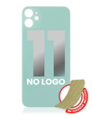 Back Glass With 3M Adhesive Compatible For iPhone 11 (No Logo / Large Camera Hole) (Green)
