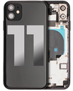 Back Housing W/ Small Components Pre-Installed Compatible For iPhone 11 (Used OEM Pull: Grade A) (Black)