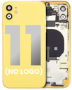 Back Housing W/ Small Components Pre-Installed Compatible For iPhone 11 (No Logo) (Aftermarket Plus) (Yellow)