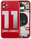 Back Housing W/ Small Components Pre-Installed Compatible For iPhone 11 (No Logo) (Aftermarket Plus) (Red)