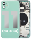 Back Housing W/ Small Components Pre-Installed Compatible For iPhone 11 (No Logo) (Aftermarket Plus) (Green)