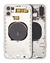 Back Housing W/ Small Components Pre-Installed (Without Back Cover) Compatible For iPhone 11 (White)