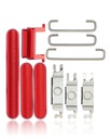 Hard Buttons (Power / Volume / Switch) Compatible For iPhone 11 (Red)