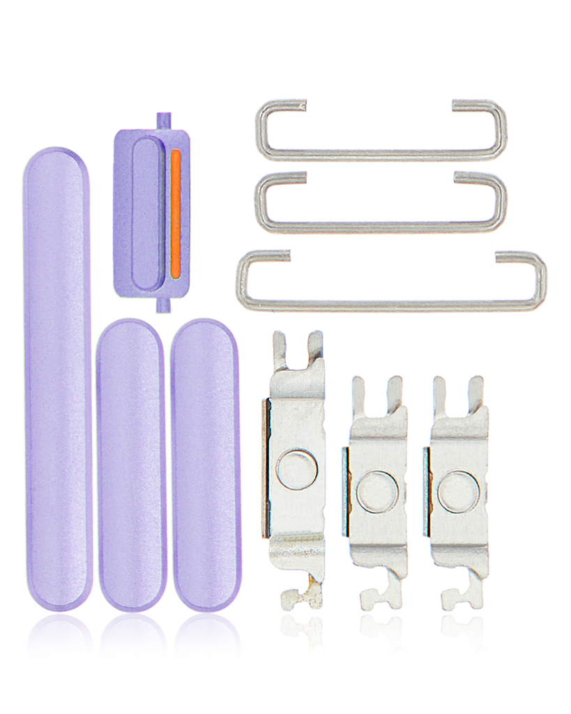 Hard Buttons (Power / Volume / Switch) Compatible For iPhone 11 (Purple)