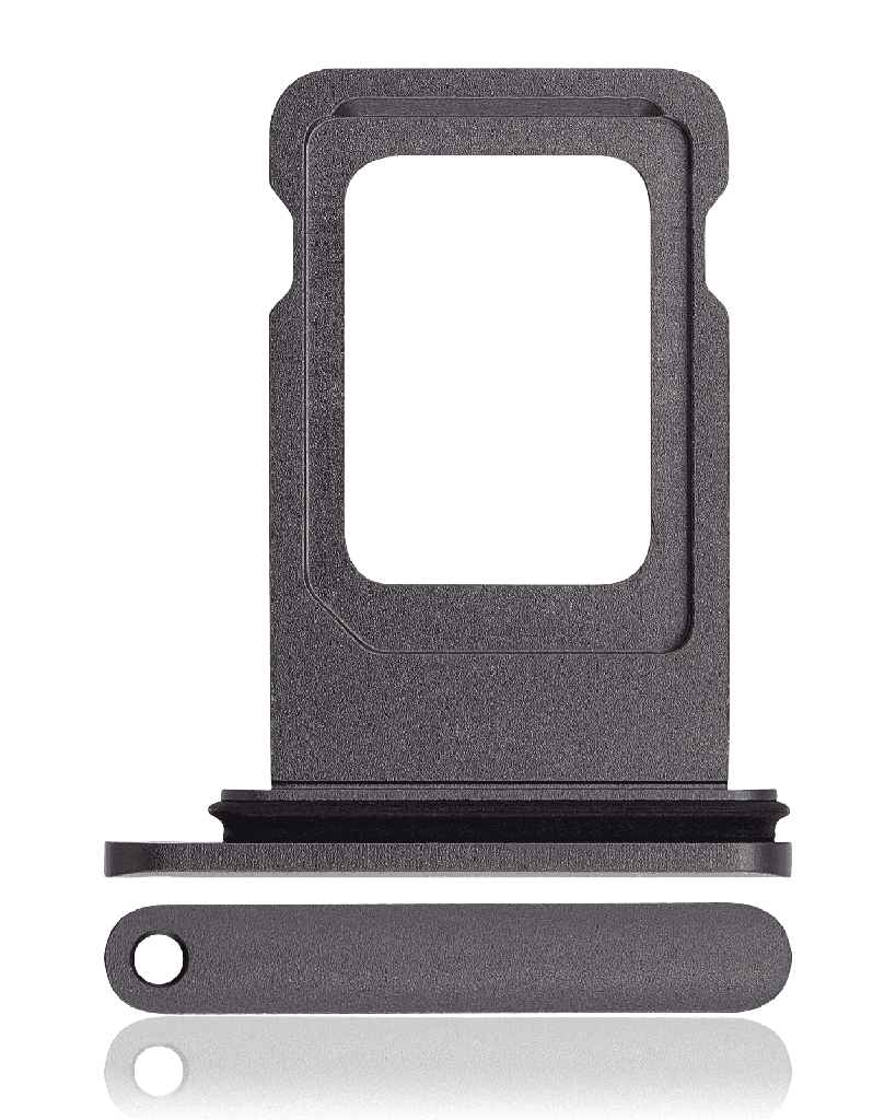 Dual Sim Card Tray Compatible For iPhone 11 (Black)