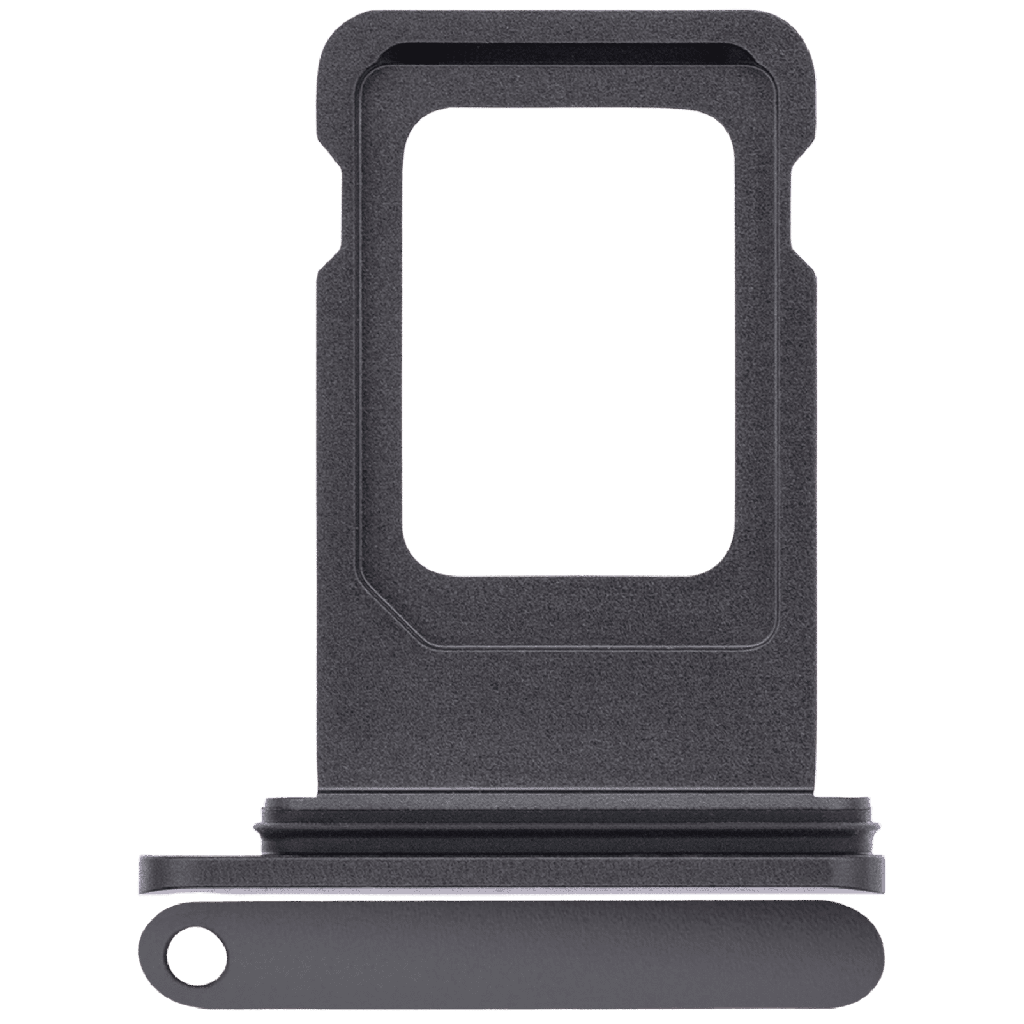 Single Sim Card Tray Compatible For iPhone 11 (Black)