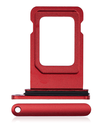 Dual Sim Card Tray Compatible For iPhone 11 (Red)