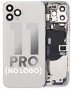 Back Housing W/ Small Components Pre-Installed Compatible For iPhone 11 Pro (No Logo) (Aftermarket Plus) (Silver)