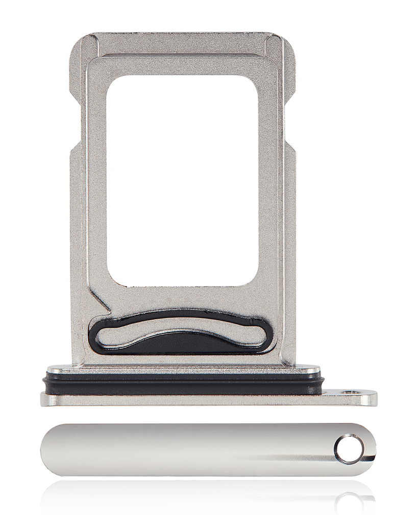 Dual Sim Card Tray Compatible For iPhone 11 Pro / 11 Pro Max (Matte Silver)