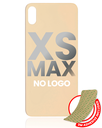 Back Glass With 3M Adhesive Compatible For iPhone XS Max (No Logo / Large Camera Hole) (Gold)