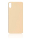 Back Cover Glass Compatible For iPhone XS Max (No Logo) (Gold)