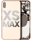 Back Housing W/ Small Components Pre-Installed Compatible For iPhone XS Max (Used OEM Pull: Grade B) (Gold)