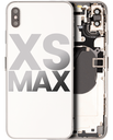 Back Housing W/ Small Components Pre-Installed Compatible For iPhone XS Max (Used OEM Pull: Grade B) (Silver)