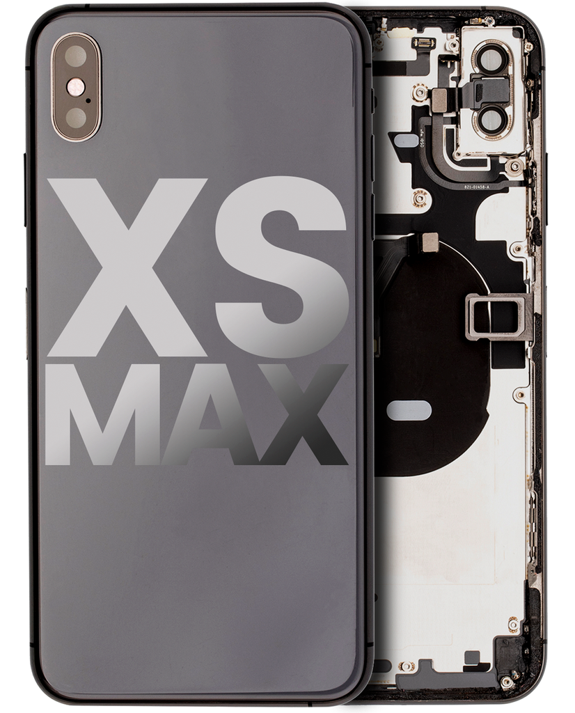 Back Housing W/ Small Components Pre-Installed Compatible For iPhone XS Max (Used OEM Pull: Grade A) (Space Gray)