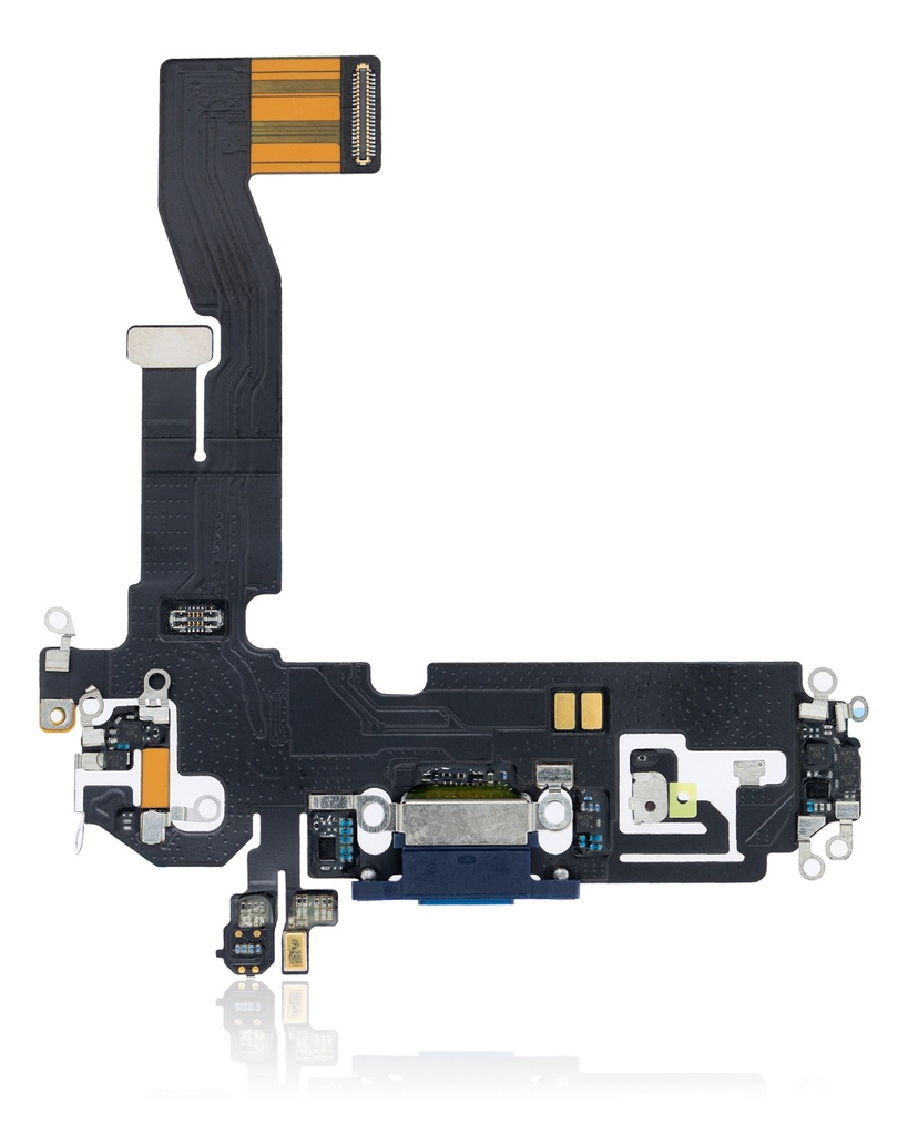 Charging Port Flex Cable Compatible For iPhone 12 / 12 Pro (Aftermarket Plus) (Pacific Blue)