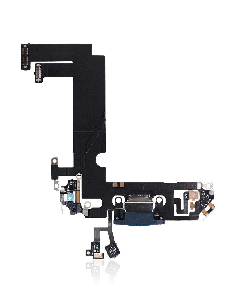 Charging Port Flex Cable Compatible For iPhone 12 Mini (Used OEM Pull) (Blue)