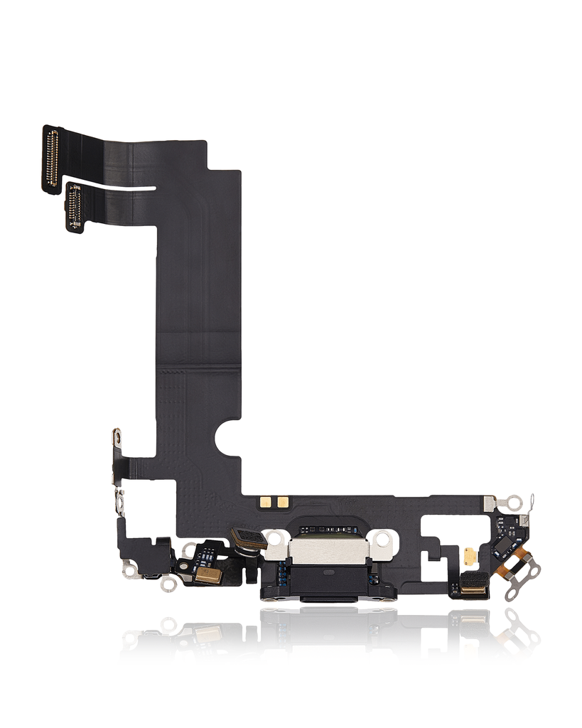 Charging Port Flex Cable Compatible For iPhone 12 Mini (Used OEM Pull) (Black)
