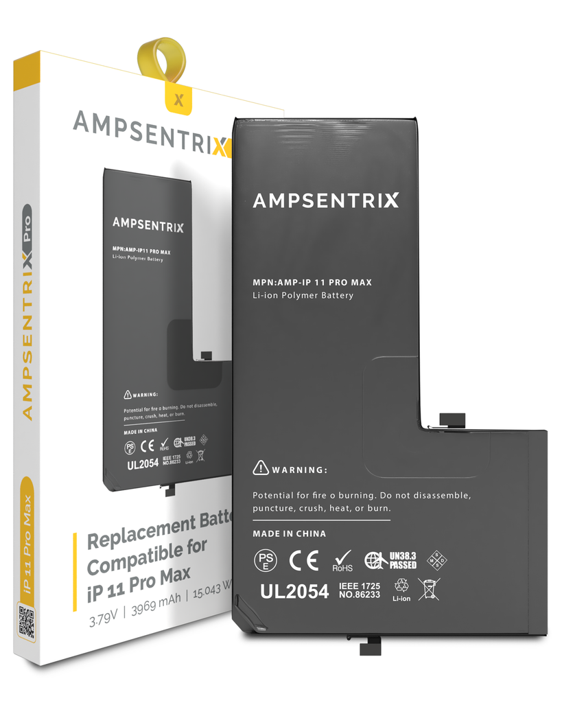 Replacement Battery Compatible For iPhone 11 Pro Max (AmpSentrix Pro)