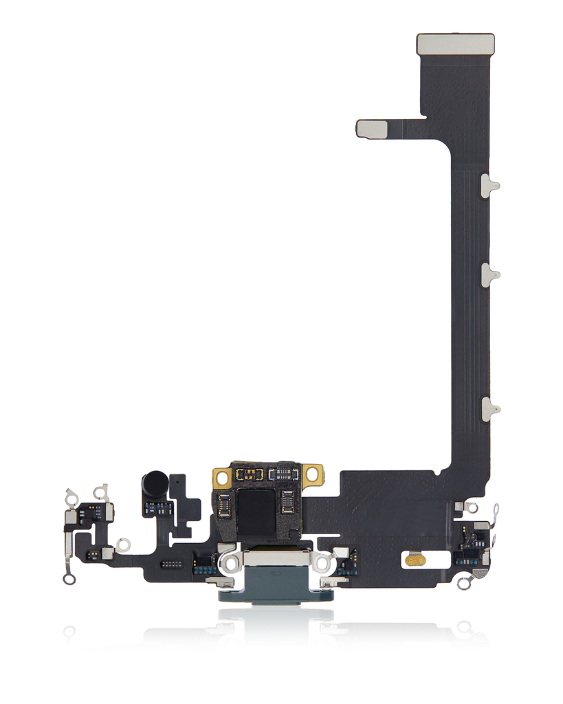 Charging Port Flex Cable With Board Compatible For iPhone 11 Pro Max (Used OEM Pull) (Midnight Green)