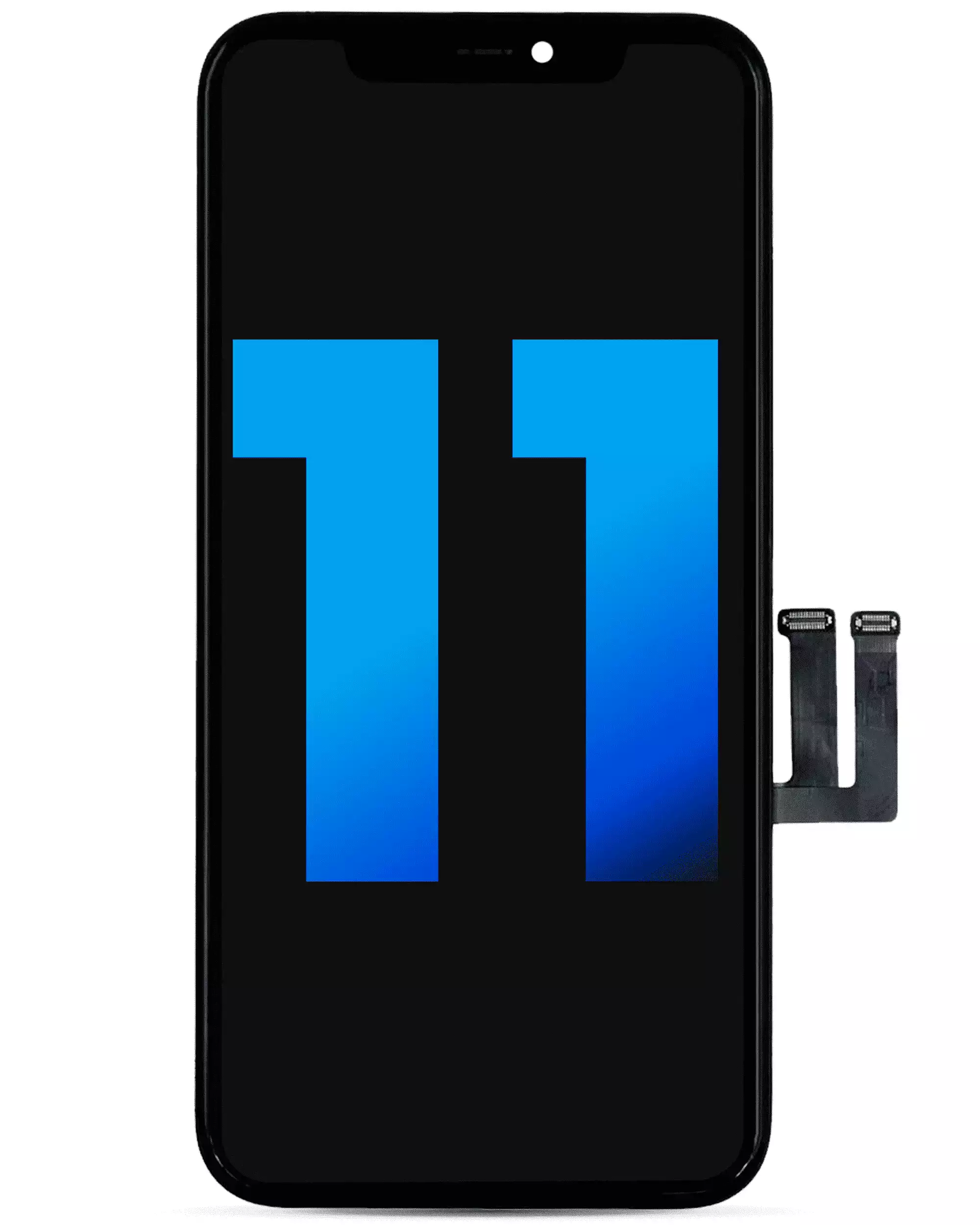 LCD Assembly With Steel Plate Pre-Installed Compatible For iPhone 11 (Aftermarket)