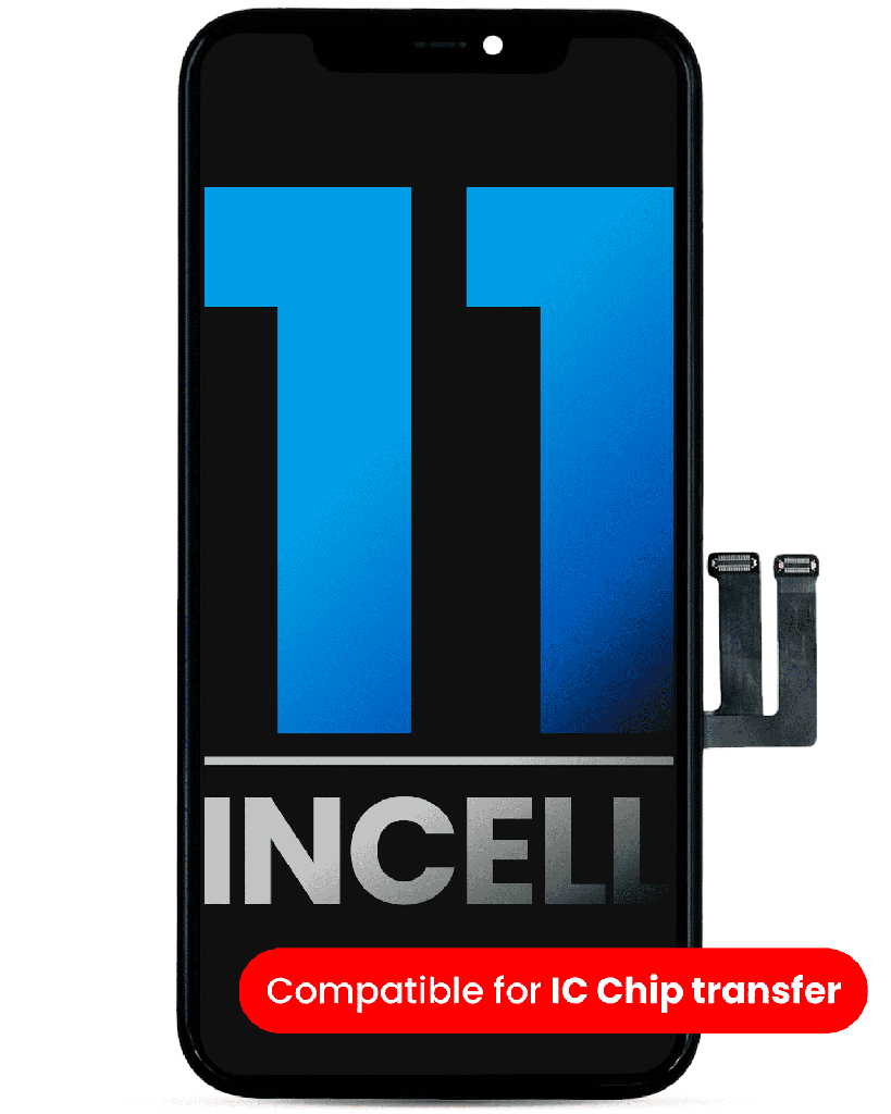 LCD Assembly With Steel Plate Pre-Installed Compatible For iPhone 11 (Aftermarket: AQ7 Incell)