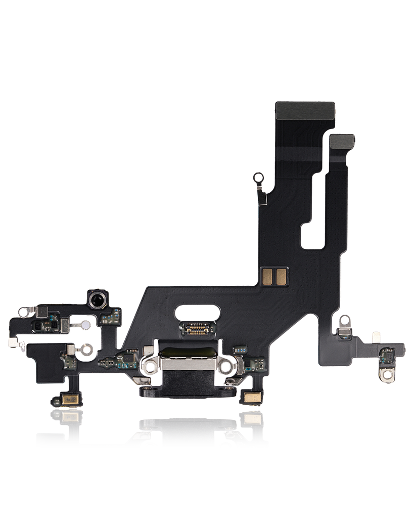 Charging Port Flex Cable Compatible For iPhone 11 (Aftermarket Plus) (Black)