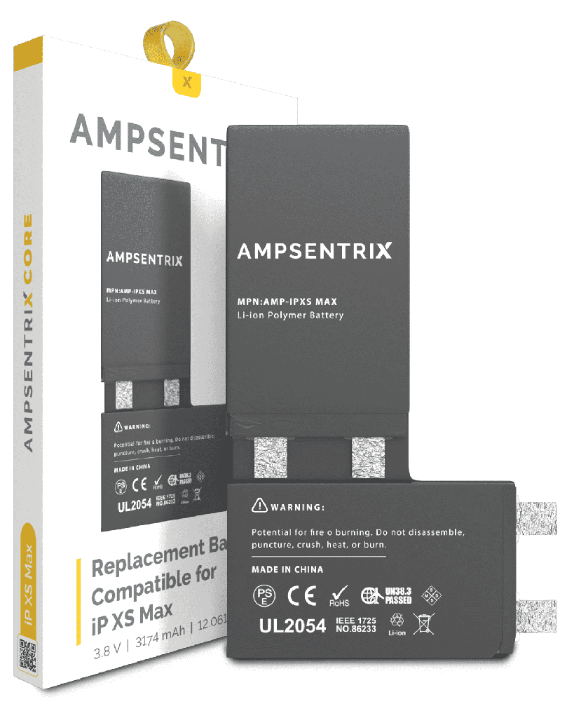 Replacement Battery Core Compatible For iPhone XS Max (Spot Welding Required) (AmpSentrix Core)