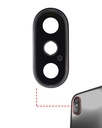 Back Camera Lens With Bracket &amp; Bezel Compatible For iPhone XS / XS Max (Aftermarket Plus) (Silver) (10 Pack)