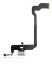 Charging Port Flex Cable Compatible For iPhone XS (Premium) (Silver)