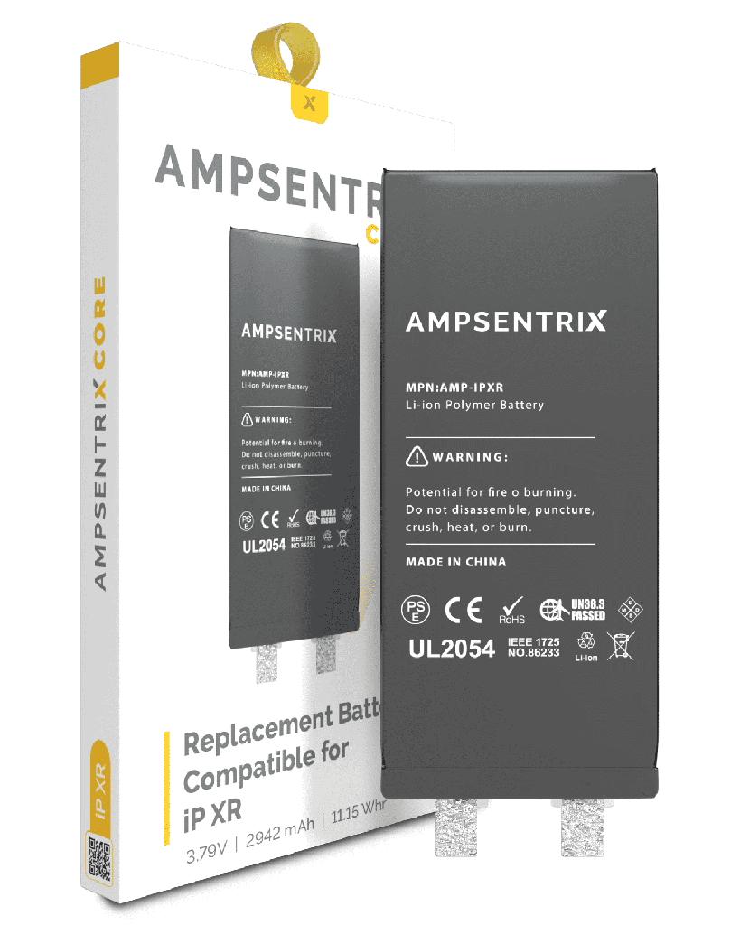Replacement Battery Core Compatible For iPhone XR (Spot Welding Required) (AmpSentrix Core)