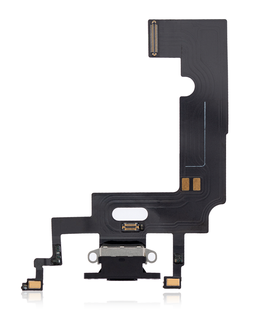 Charging Port Flex Cable Compatible For iPhone XR (Aftermarket) (Black)