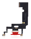 Charging Port Flex Cable Compatible For iPhone XR (Premium) (Red)
