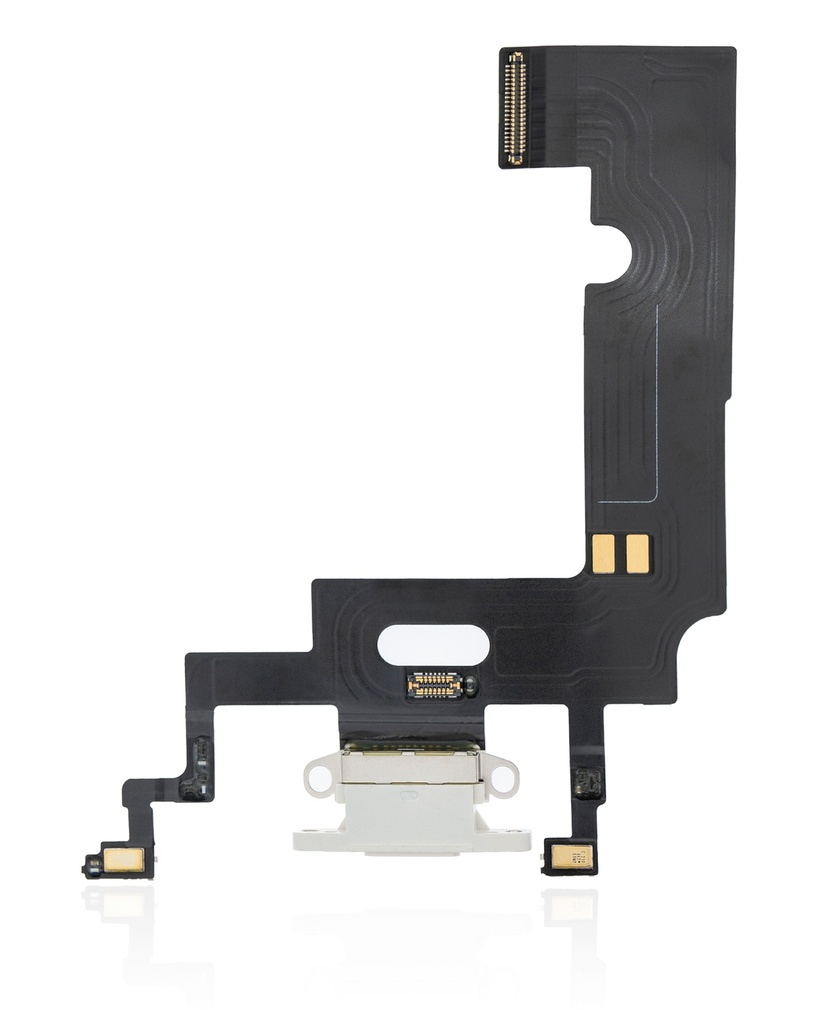 Charging Port Flex Cable Compatible For iPhone XR (Premium) (White)
