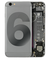 Back Housing W/ Small Components Pre-Installed Compatible For iPhone 6 (Used OEM Pull: Grade B) (Space Gray)