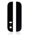 Back Glass (Up + Down) Compatible For IPhone 5S (Black)