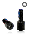 Bottom Screws Compatible For iPhone 5C (Black) (100 Pack)