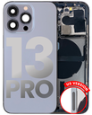 Back Housing W/ Small Components Pre-Installed Compatible For iPhone 13 Pro (US Version) (Used OEM Pull: Grade C) (Sierra Blue)