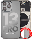 Back Housing W/ Small Components Pre-Installed Compatible For iPhone 13 Pro (No Logo) (Aftermarket Plus) (International Version) (Graphite)