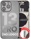 Back Housing W/ Small Components Pre-Installed Compatible For iPhone 13 Pro (US Version) (No Logo) (Aftermarket Plus) (Graphite)